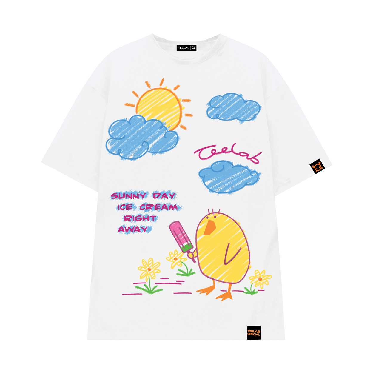 [DF]Áo thun Teelab Doodle Duck TS044