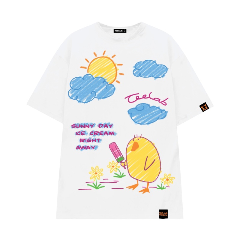 [DF]Áo thun Teelab Doodle Duck TS044
