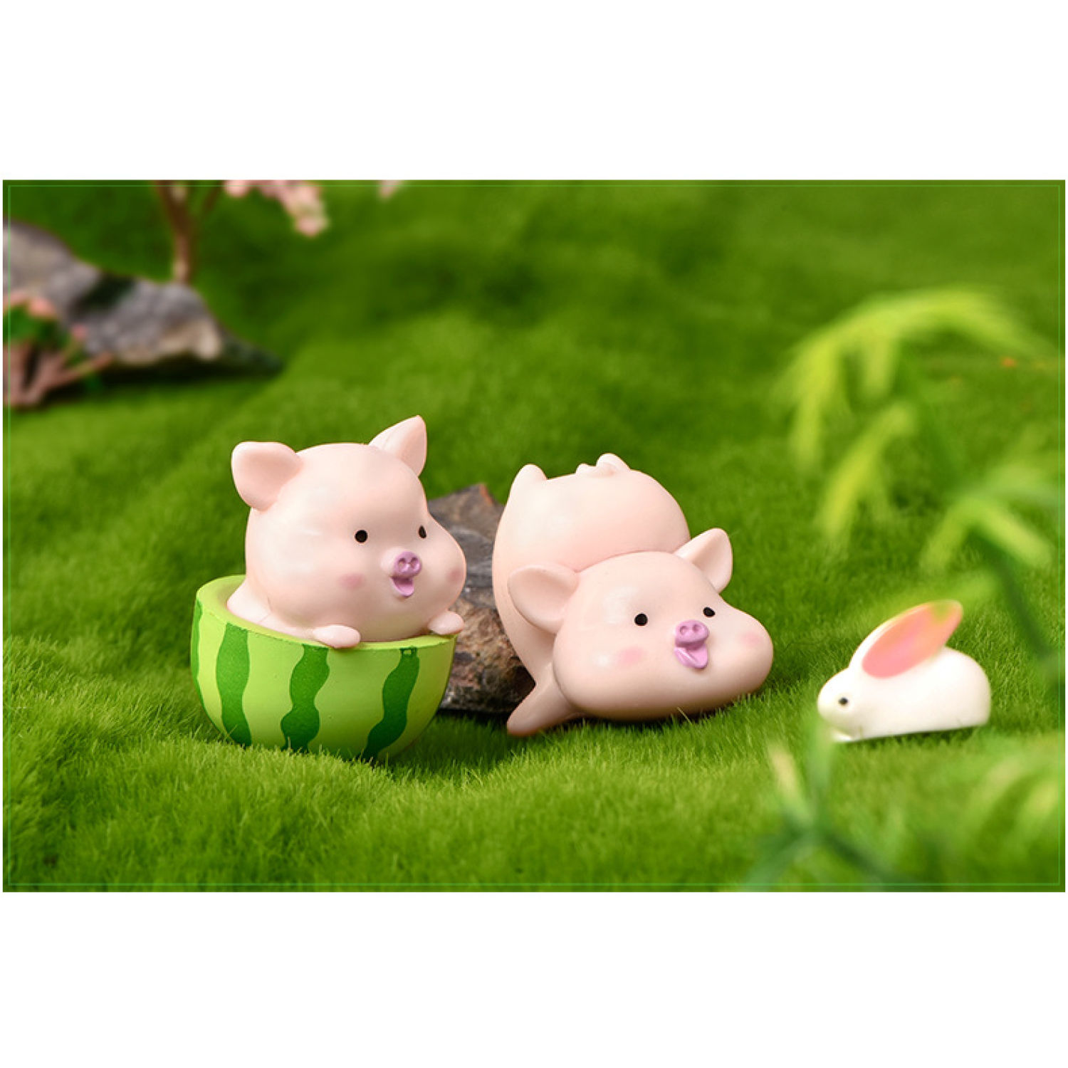 Mô hình heo hồng dễ thương trang trí tiểu cảnh