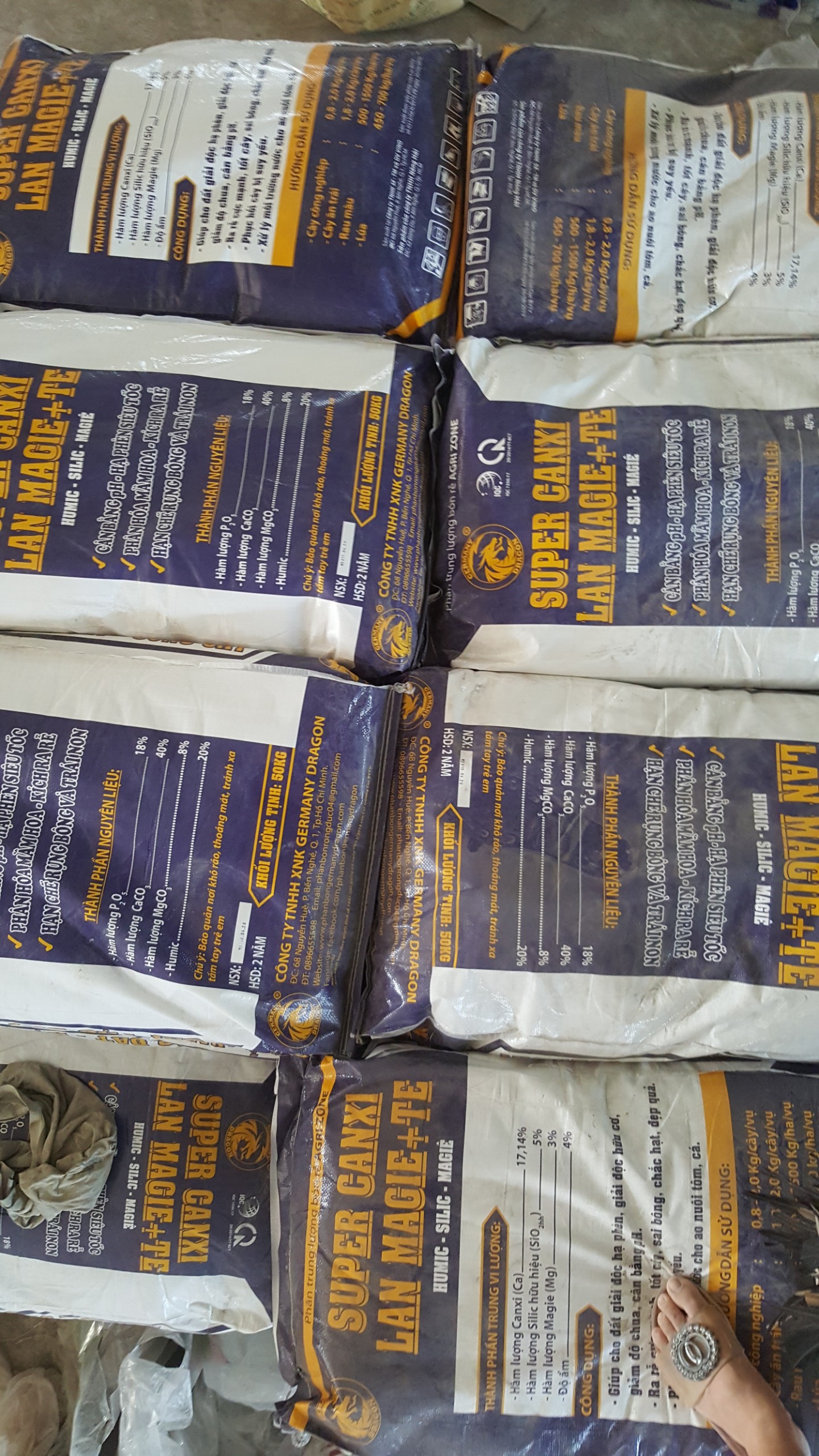 Phân bón SUPER CANXI LAN MAGIE + TE - Túi Zip 1Kg