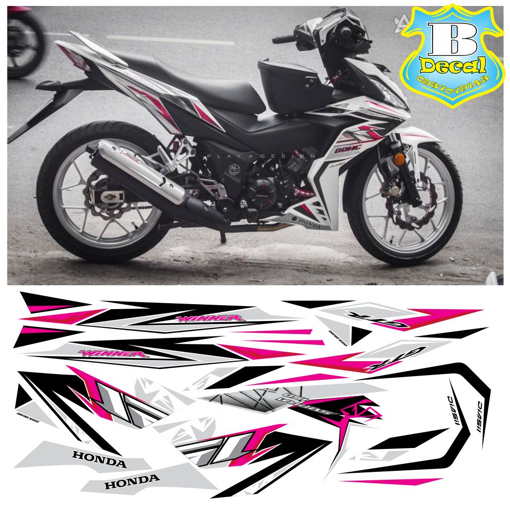 Tem rời winner v1 dán xe trắng mới