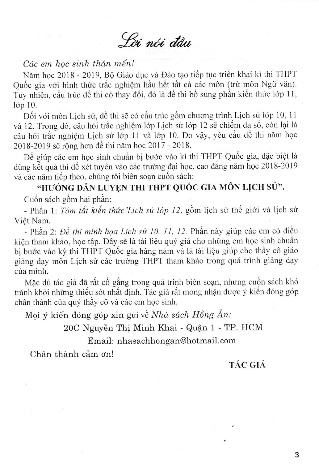 [HCM]Hướng Dẫn Luyện Thi THPT Quốc Gia Môn Lịch Sử ( Theo Chương Trình Mới 2019 )