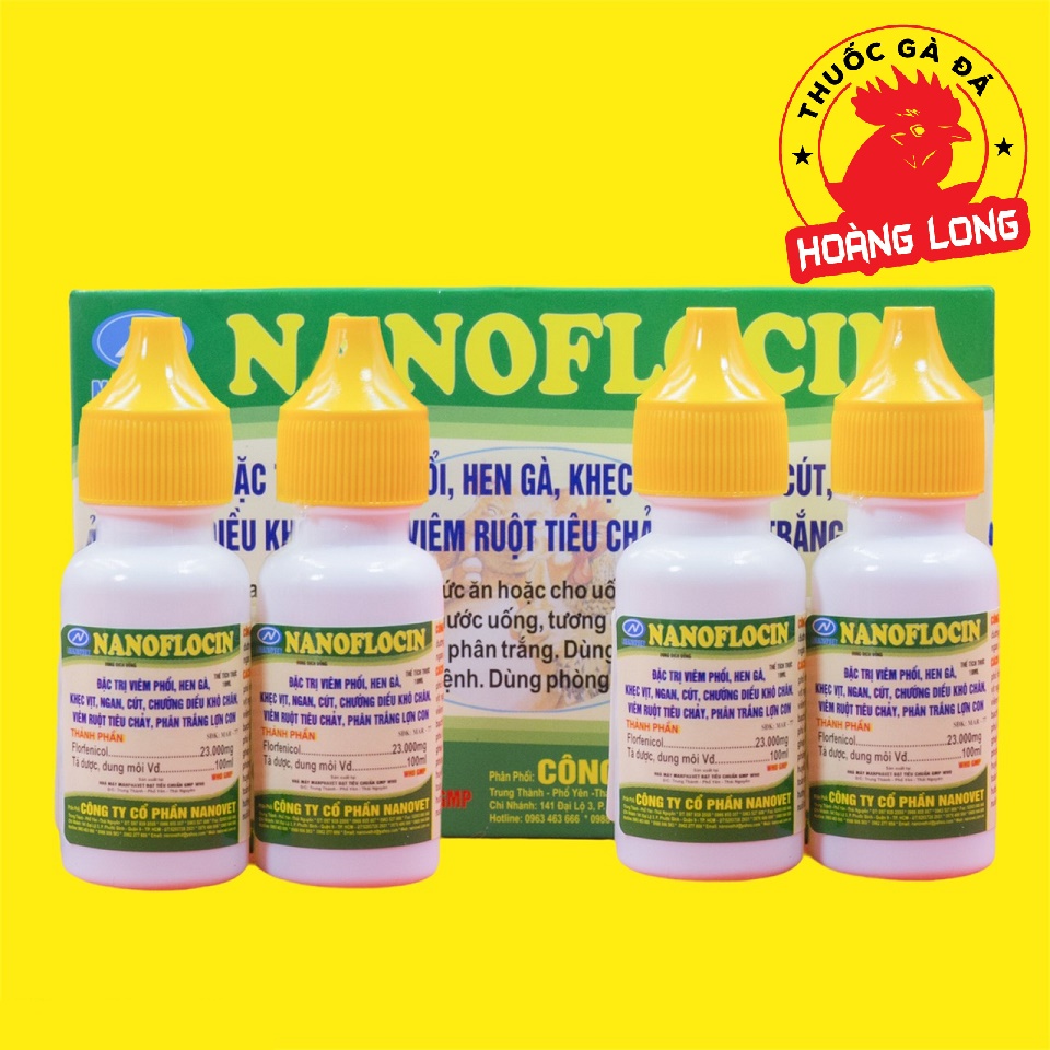 COMBO 4 LỌ NANOFLOCIN CHO GÀ ĐÁ