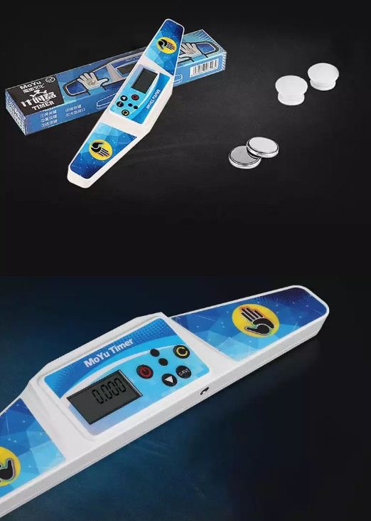 ZJ White Timer Clock Machine Moyu Display for Speed Cube Magic Cube WCA Competition