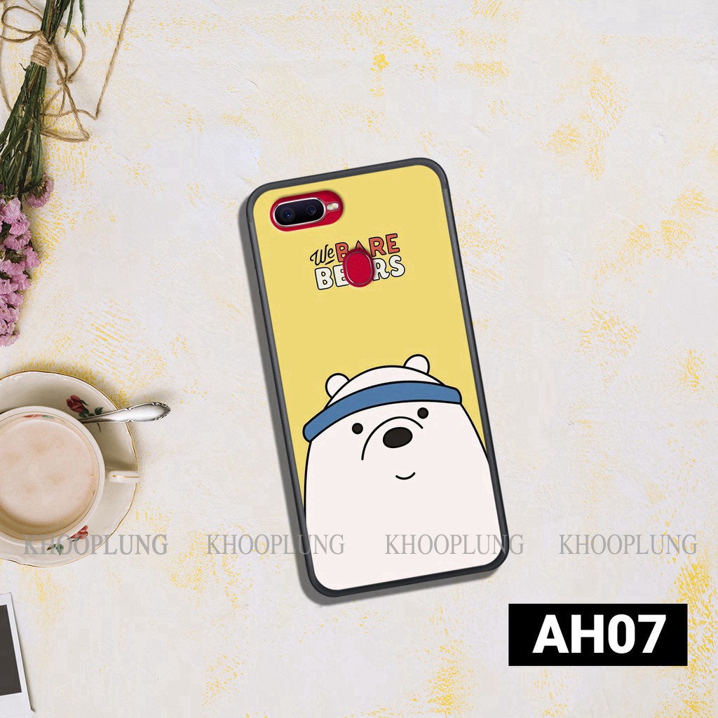 Ốp lưng oppo a5s - a7 - f9 in hình gấu gấu dễ thương