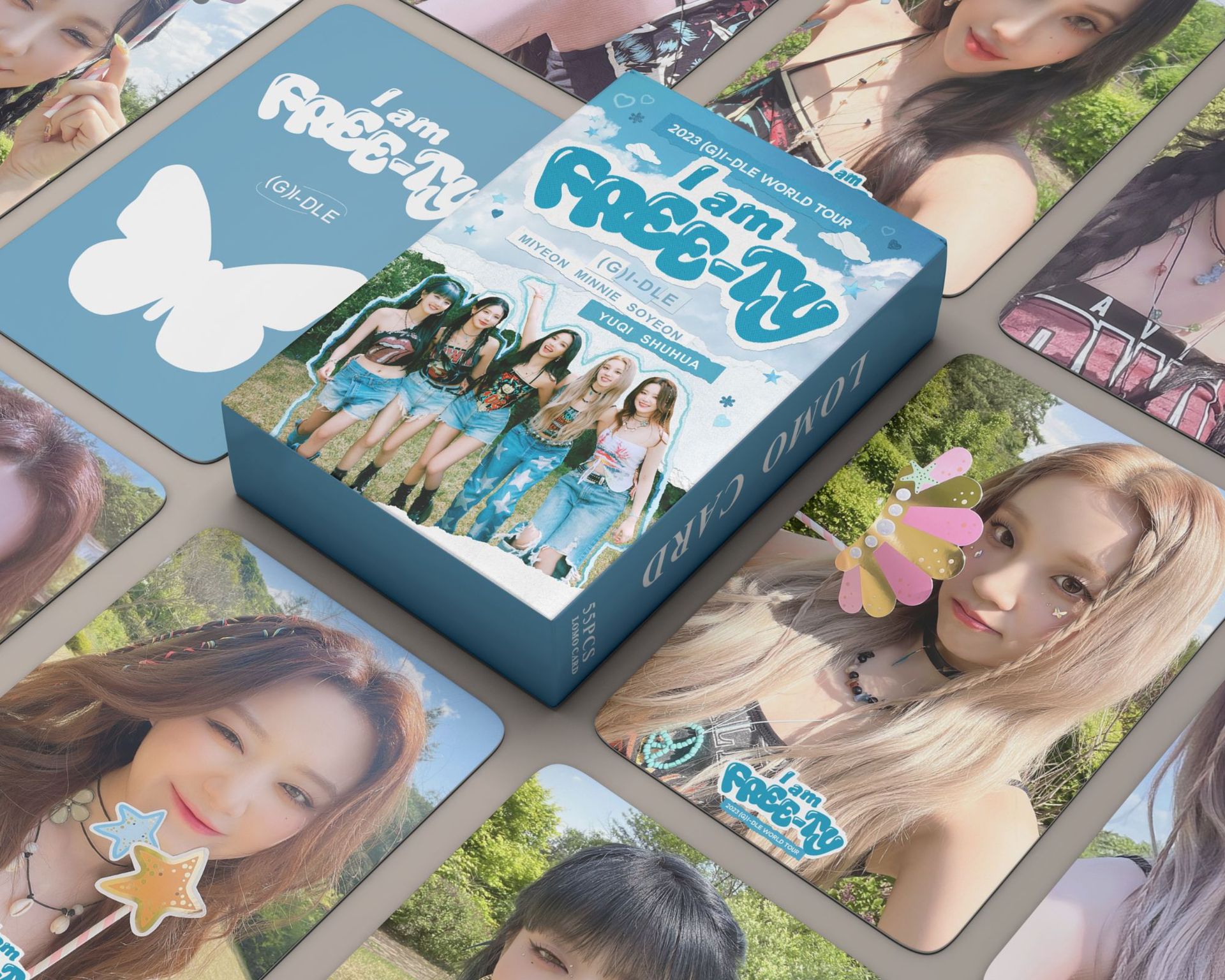 Set 55 lomo card (G)-IDLE World Tour 2023