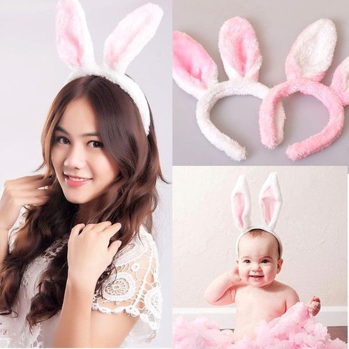 ⏩ Cài tóc tai thỏ nhung mềm 30cm