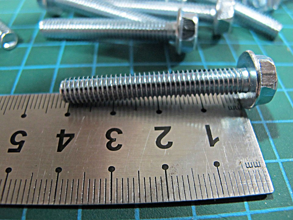 SET 10 Con Bulon Long Đền M6 x 40MM Răng Thuận
