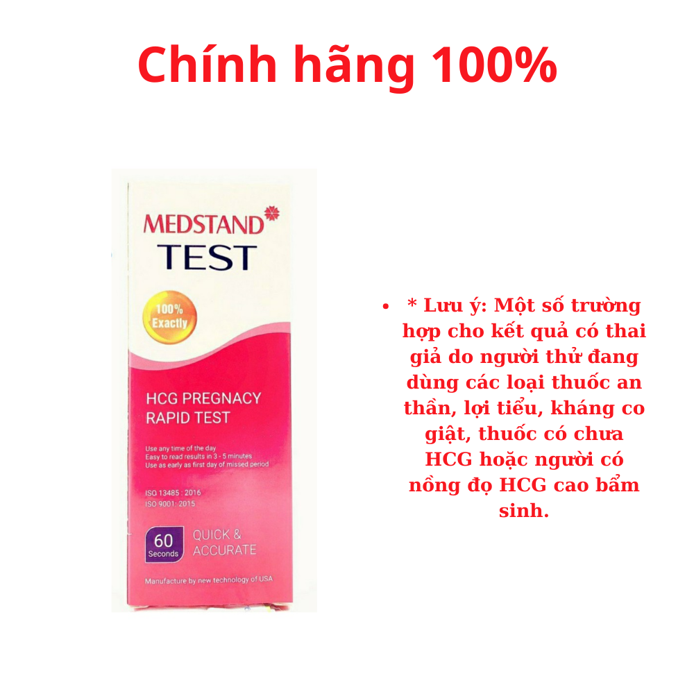 [HCM]Que thử thai Medstand nhanh và chính xác