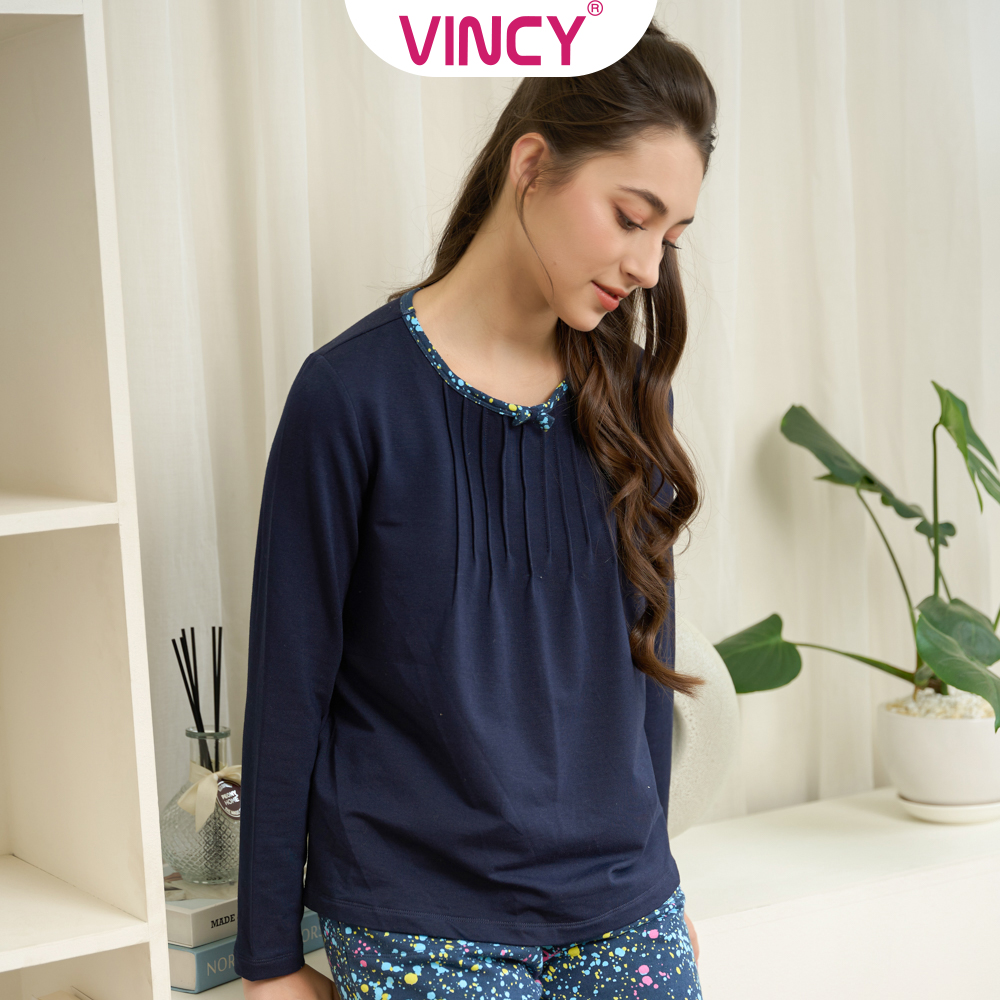 [Chỉ 01/12 - 11/12 Mua 4 giảm 20%, Mua 3 giảm 15%, Mua 2 giảm 10%] Bộ Đồ Thun Dài Nữ Vincy BTD050W31