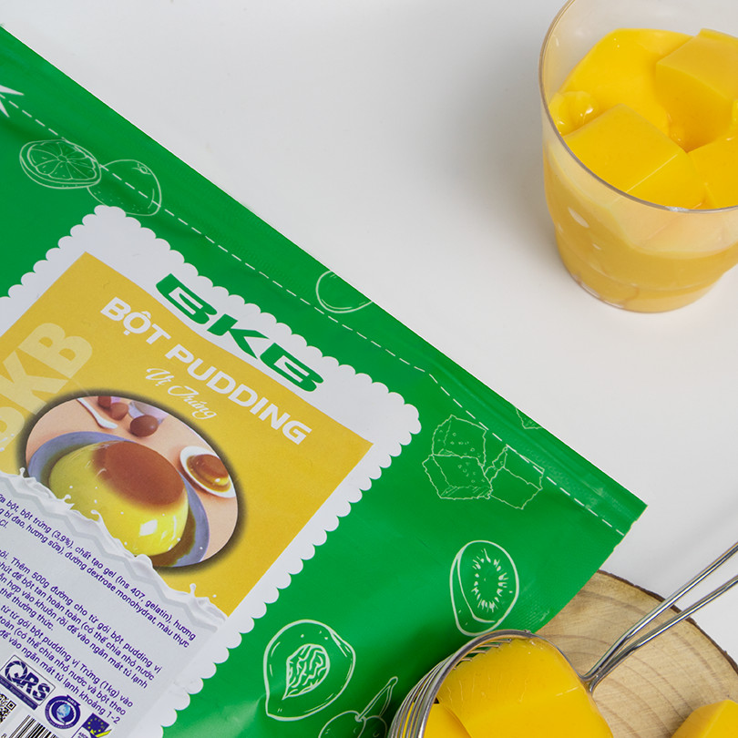 Bột pudding trứng BKB túi 1kg làm pudding thơm ngon