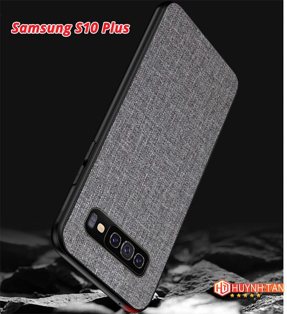 Ốp lưng samsung S10, S10 plus vải jean