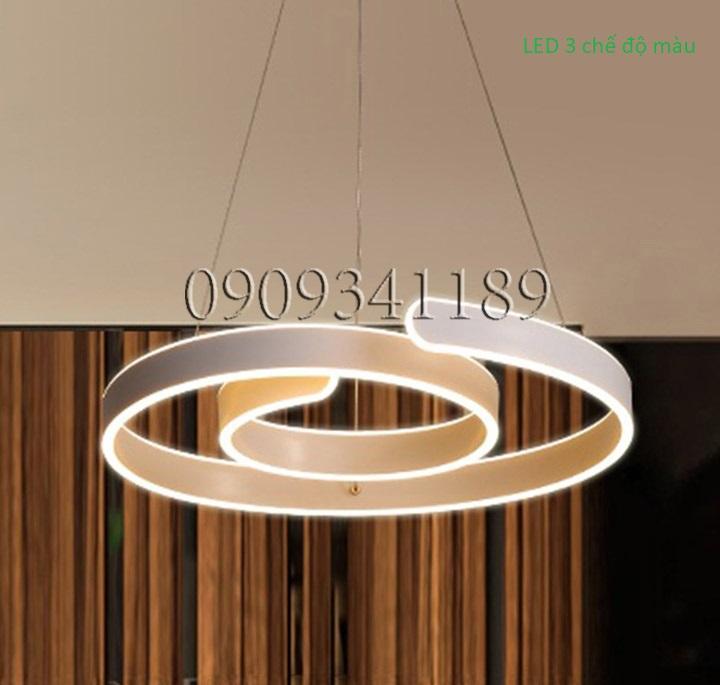 ĐÈN THẢ LED VÒNG KHUYẾT viền Vàng