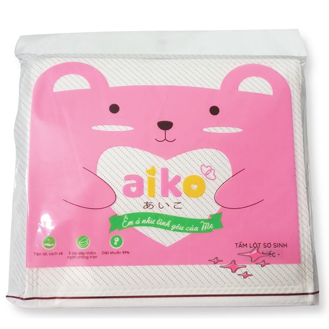 [HCM]Tấm lót phân xu cho bé Aiko 30 miếng