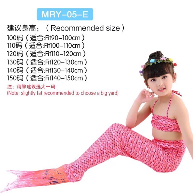 BIKINI ĐỒ BƠI NÀNG TIÊN CÁ CHO BÉ