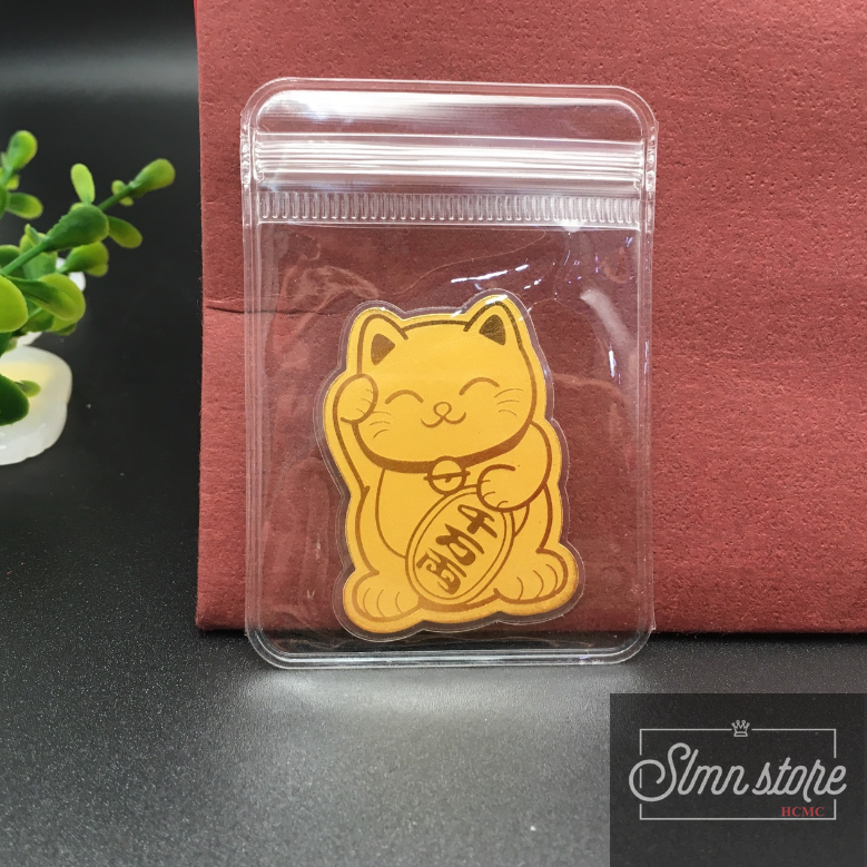 [HCM]Mèo vàng thần tài hổ vàng dán điện thoại đem may mắn chiêu tài lộc hạnh phúc đến với bạn. LD2-Dandt