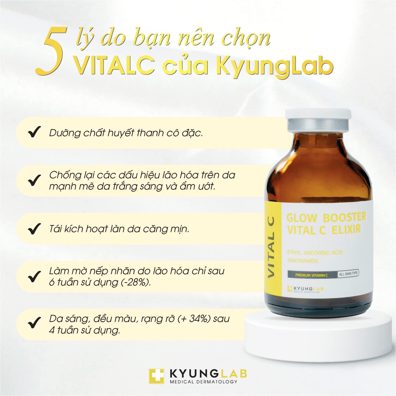 Tinh chất Vitamin C KyungLab Glow Booster Vital C Elixir 30ml