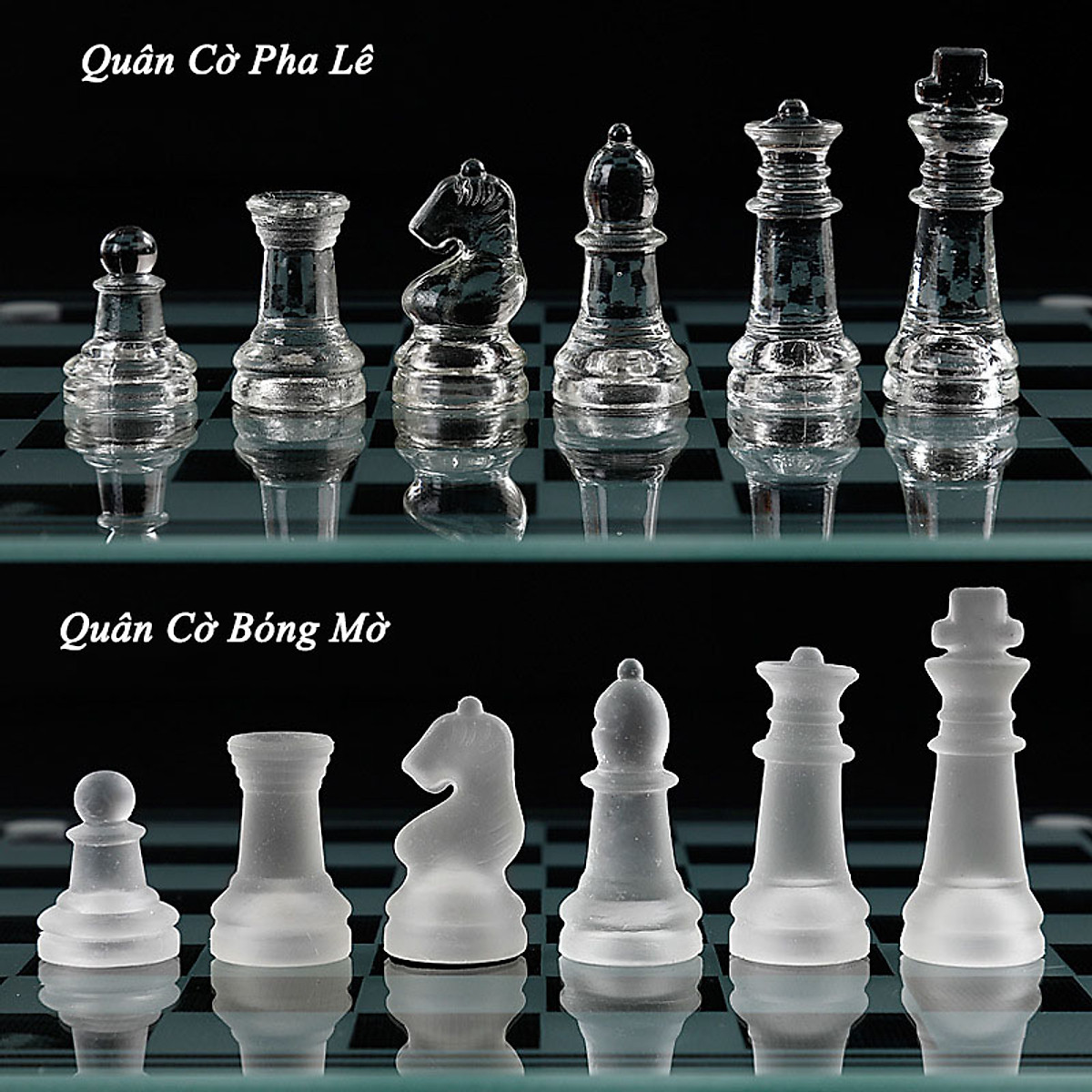 Cờ Vua Thủy Tinh - Bộ Cờ Vua