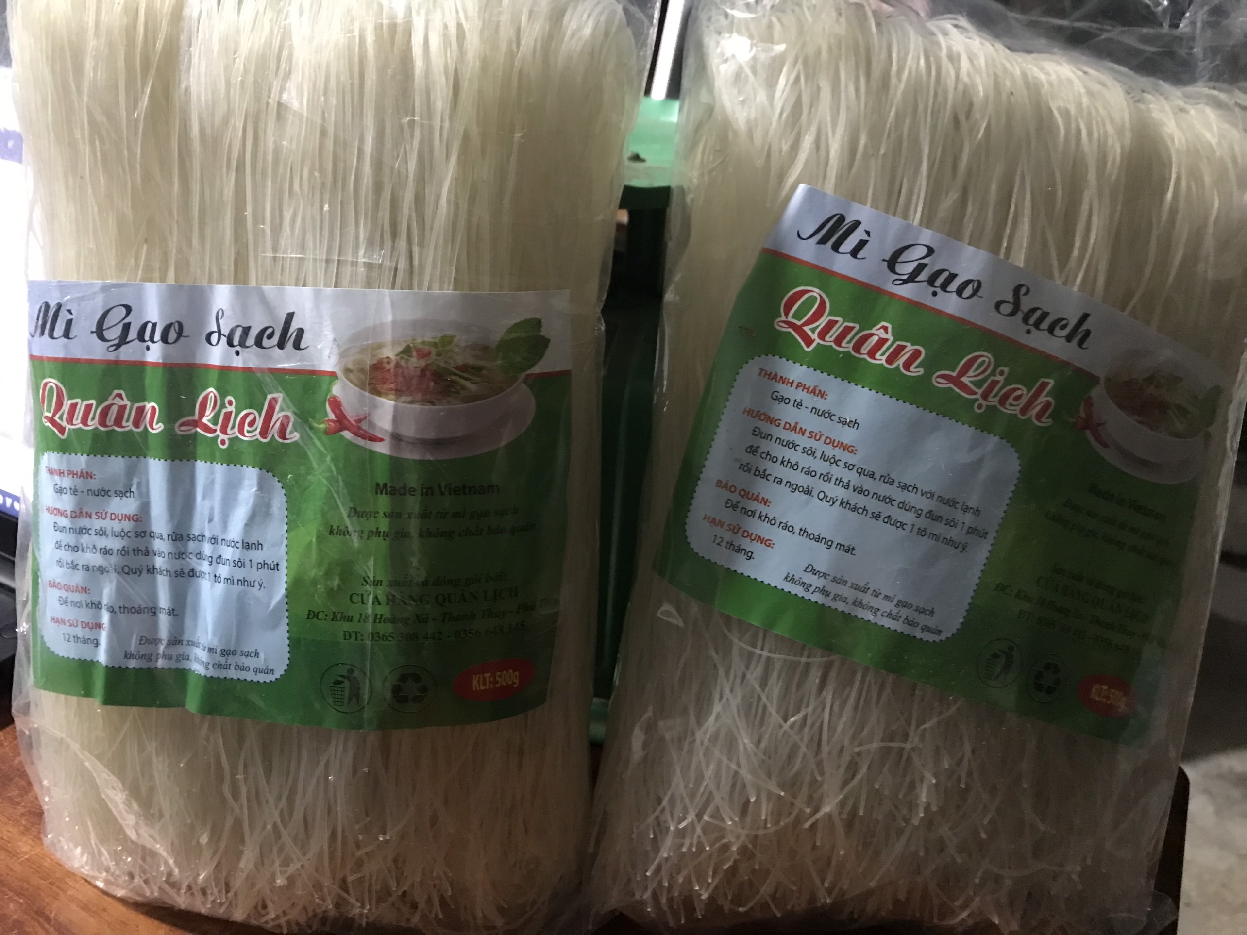 1Kg Mì Gạo Sạch( bún miến khô) dai ngon