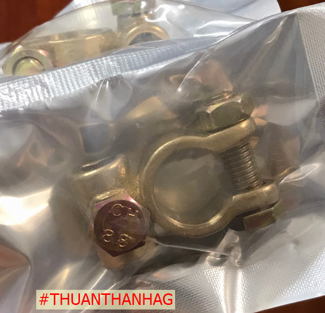 Cọc Bình Ắc Quy bằng Đồng Thau kiểu Thái Phi 18 (D18 mm) - 1 cặp