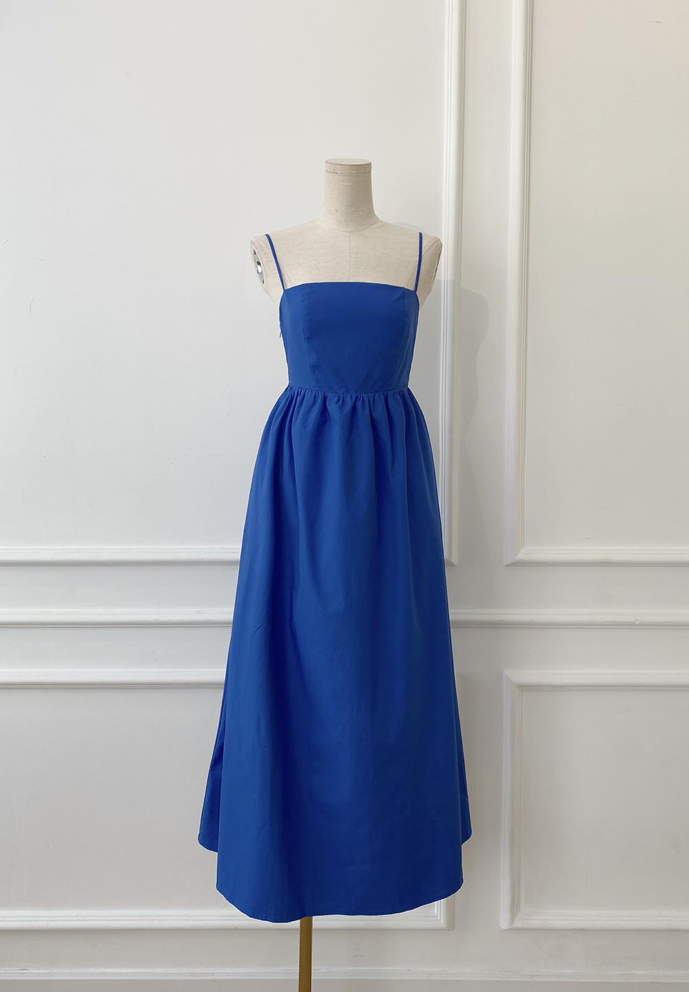 [Ảnh thật] Đầm maxi 2 dây cut out lưng bo thun