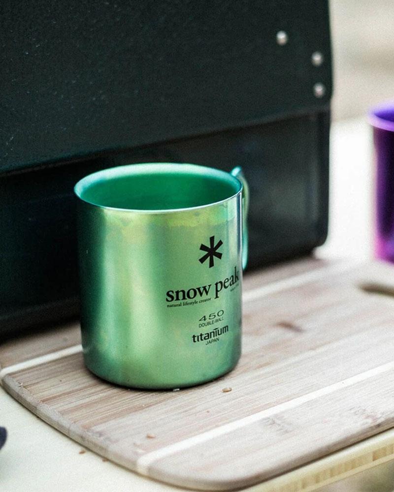 Ly Giữ Nhiệt Snow Peak Titanium Double Wall Colored Cup 450ml
