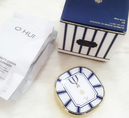 [HCM]Phấn Nước OHUI CC Cushion SPF 50++ Hàn Quốc Tặng kèm Lõi Sơ Cua O HUI