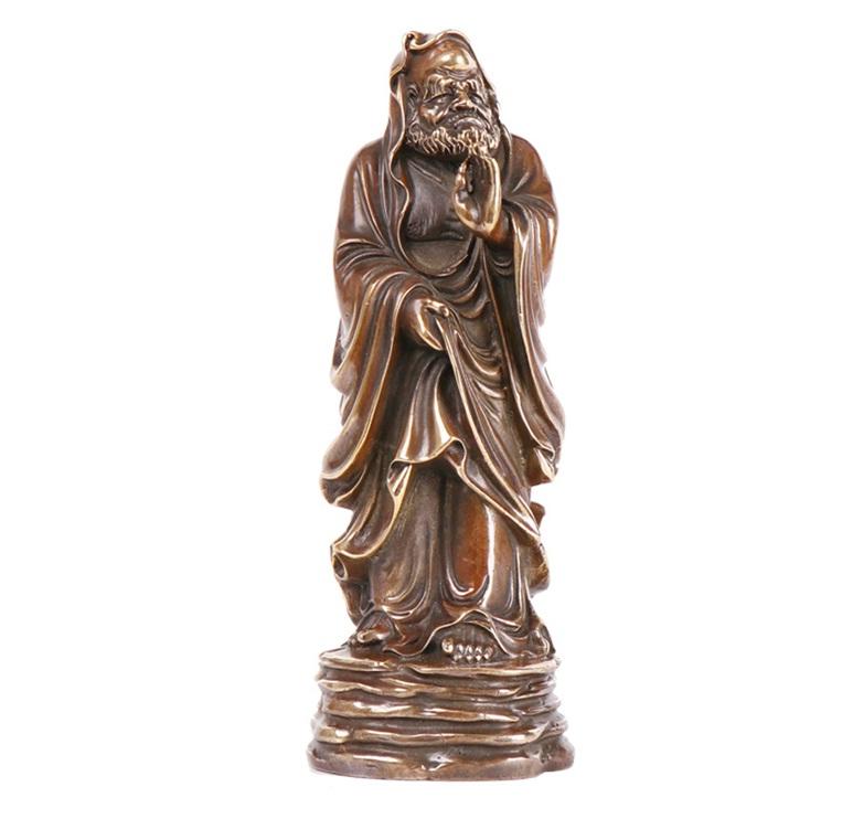 Tượng Đạt Ma Sư Tổ bằng đồng thau cỡ trung phong thủy Hồng Thắng