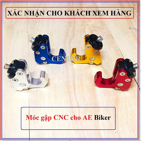 Móc gập nhôm cnc biker