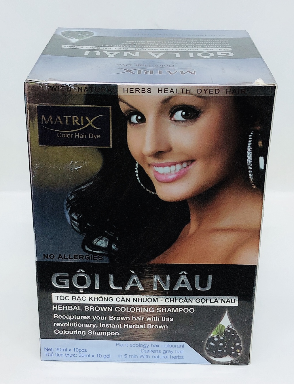 Gội Là Nâu Matrix Hộp 10 gói