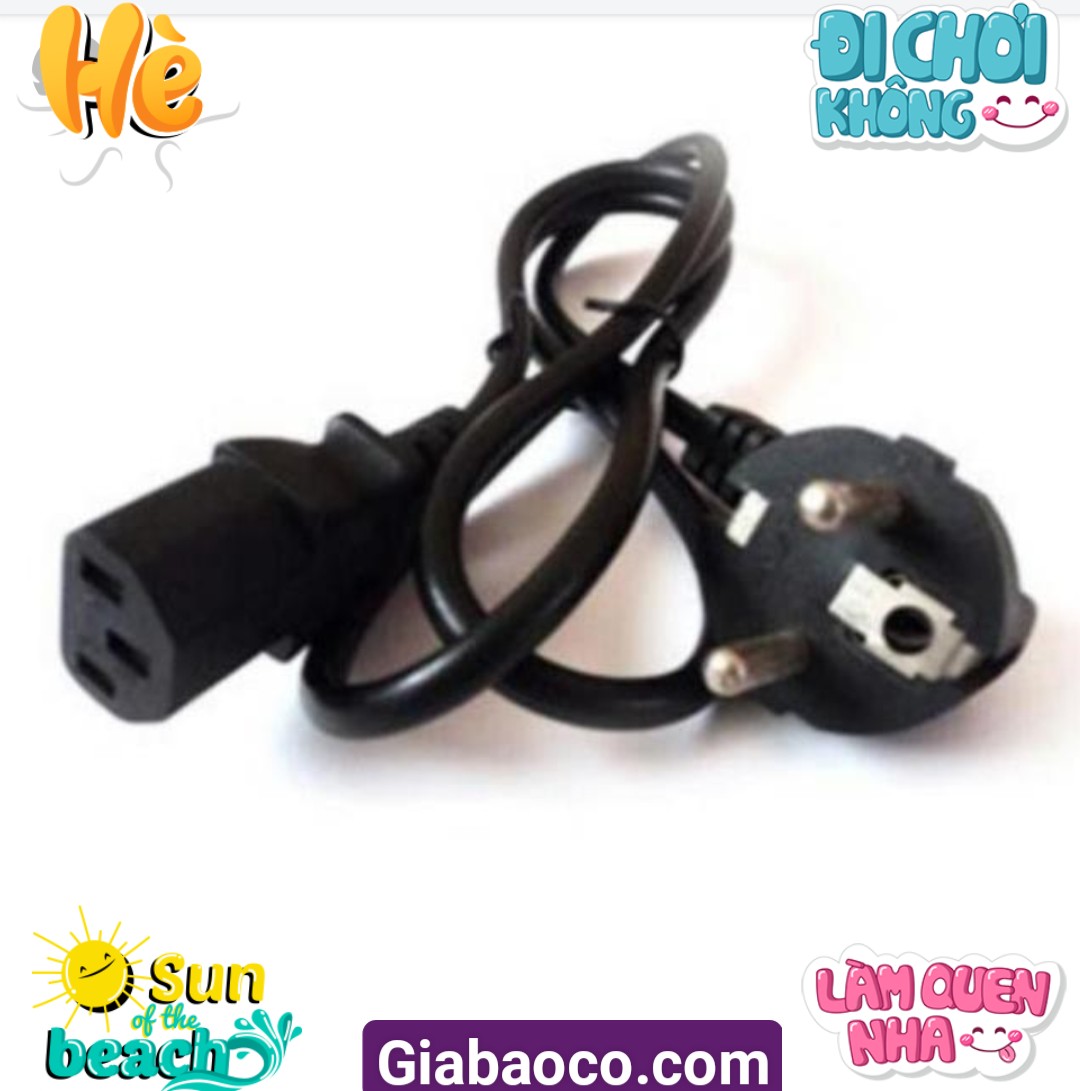Dây Cáp Nguồn PC: Dùng Cho Máy Tính- Máy In - Nồi Cơm Điện