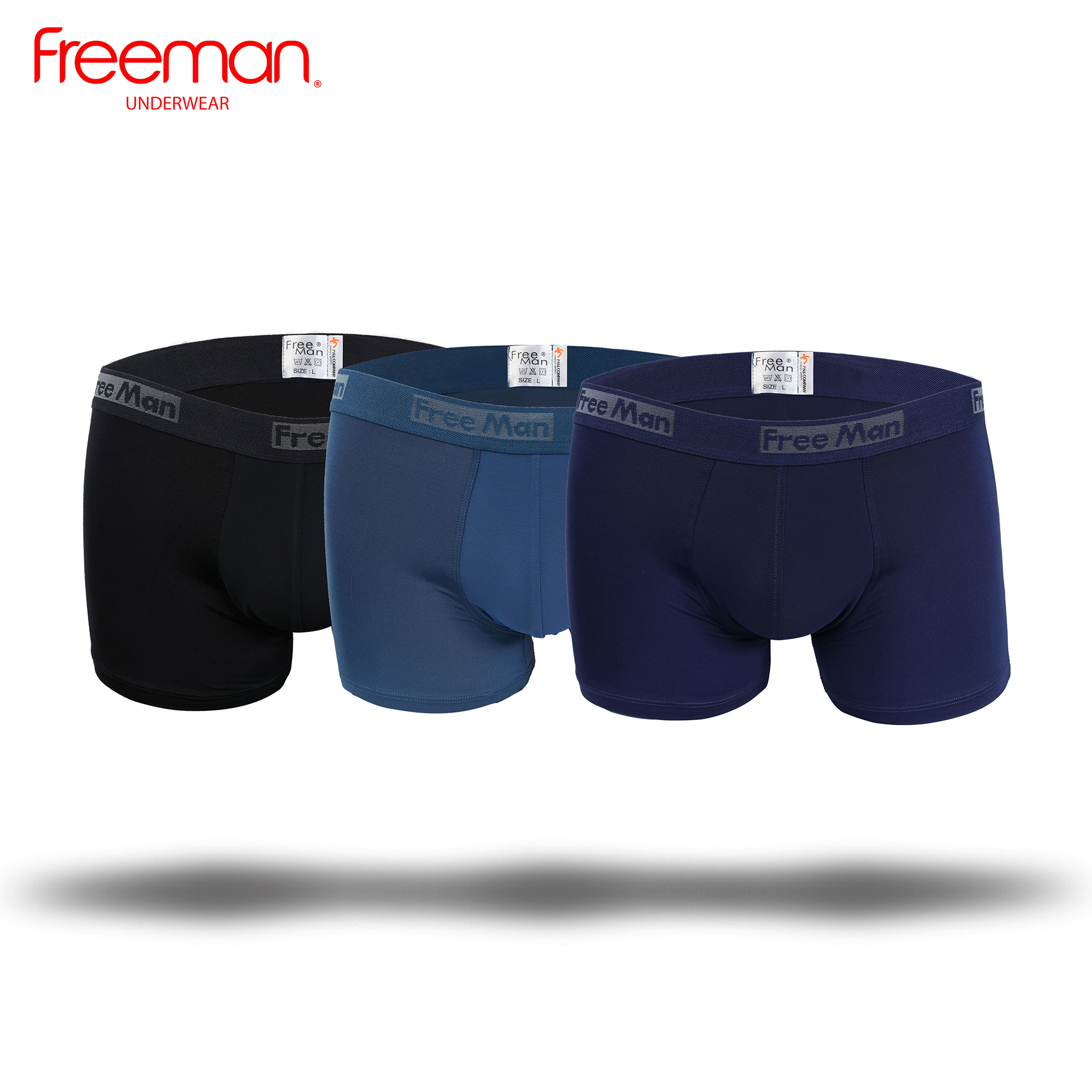 Combo 3 Quần boxer nam FREEMAN - Chất liệu thun lạnh 6510