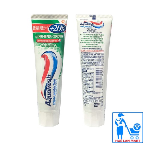 [HCM] KEM ĐÁNH RĂNG AQUAFRESH NỘI ĐỊA NHẬT (HƯƠNG BẠC HÀ MÁT DỊU - TUÝP 140GR)
