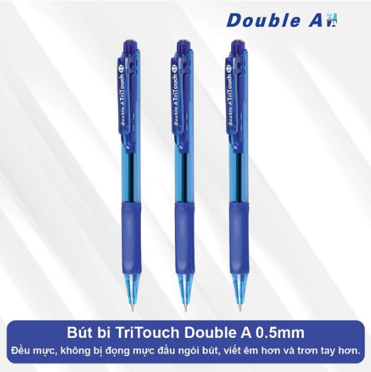 Bút Bi Tritouch Double A (12 cây/hộp)