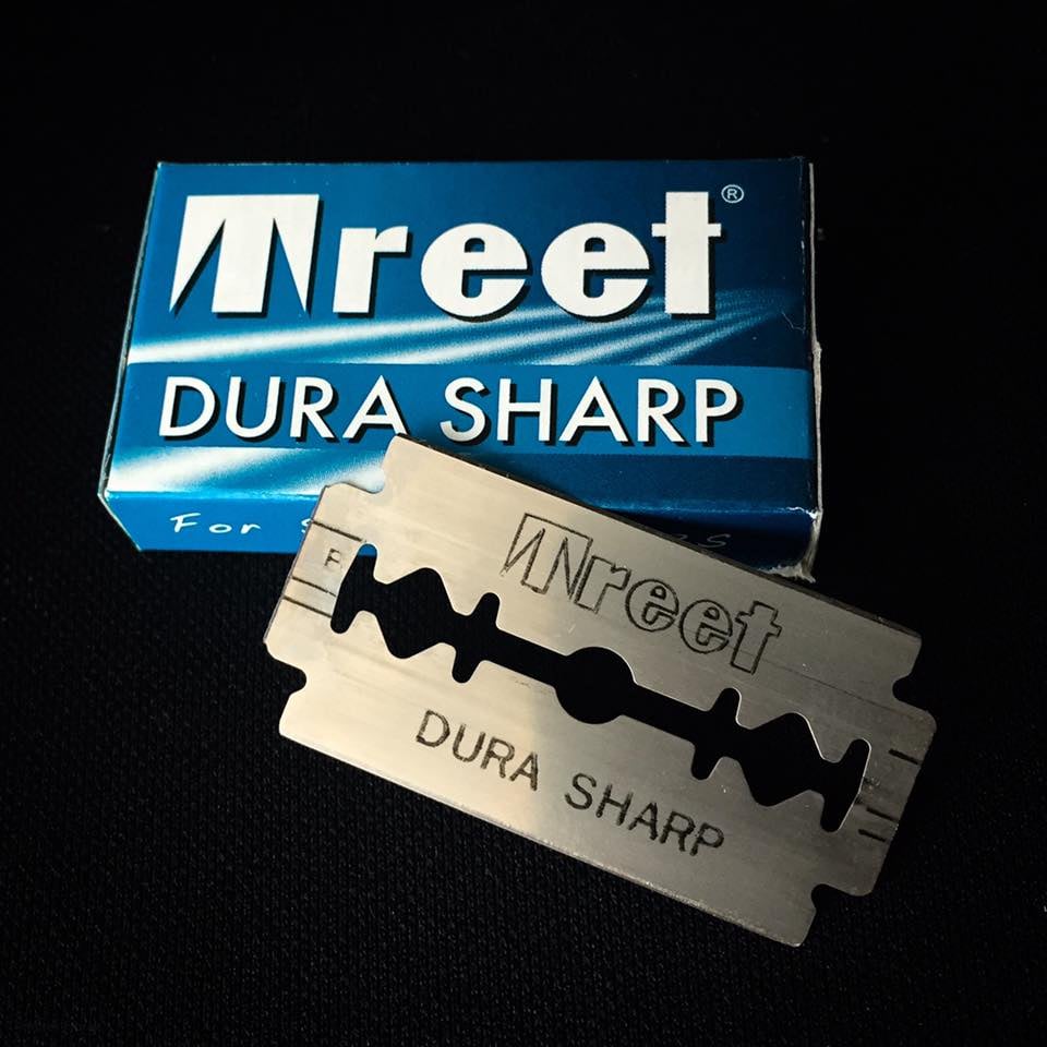 [HCM ship 2h] Hộp lưỡi lam Treet Xanh Dura Sharp (100 lưỡi/hộp)
