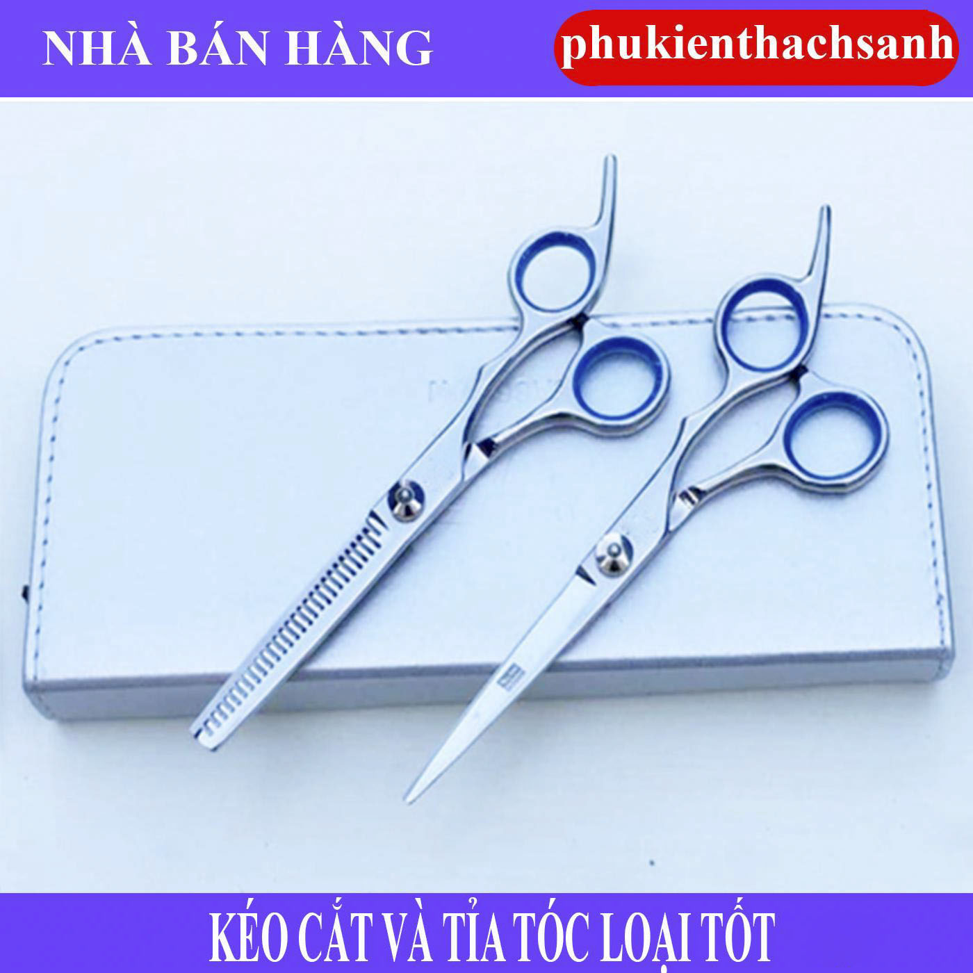 Kéo Cắt Và Tỉa Tóc  (Loại tốt) - bộ 2 cái