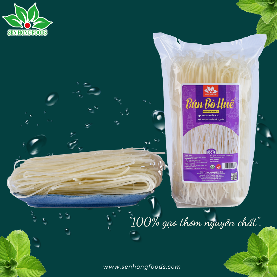 Bún Bò Huế Sen Hồng 500g
