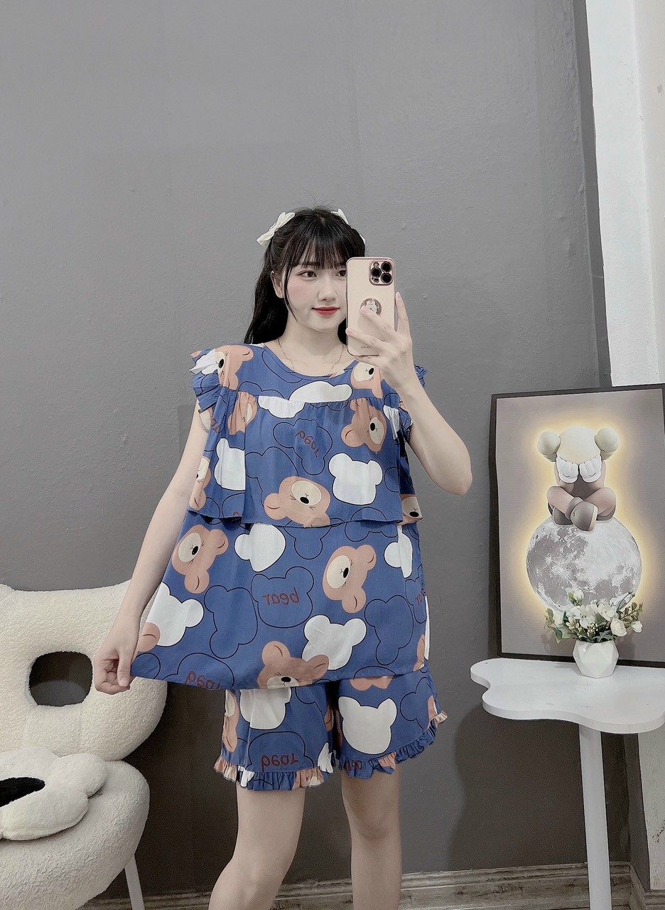 bộ đồ hè chất mềm mát cho mẹ từ 40-70kg