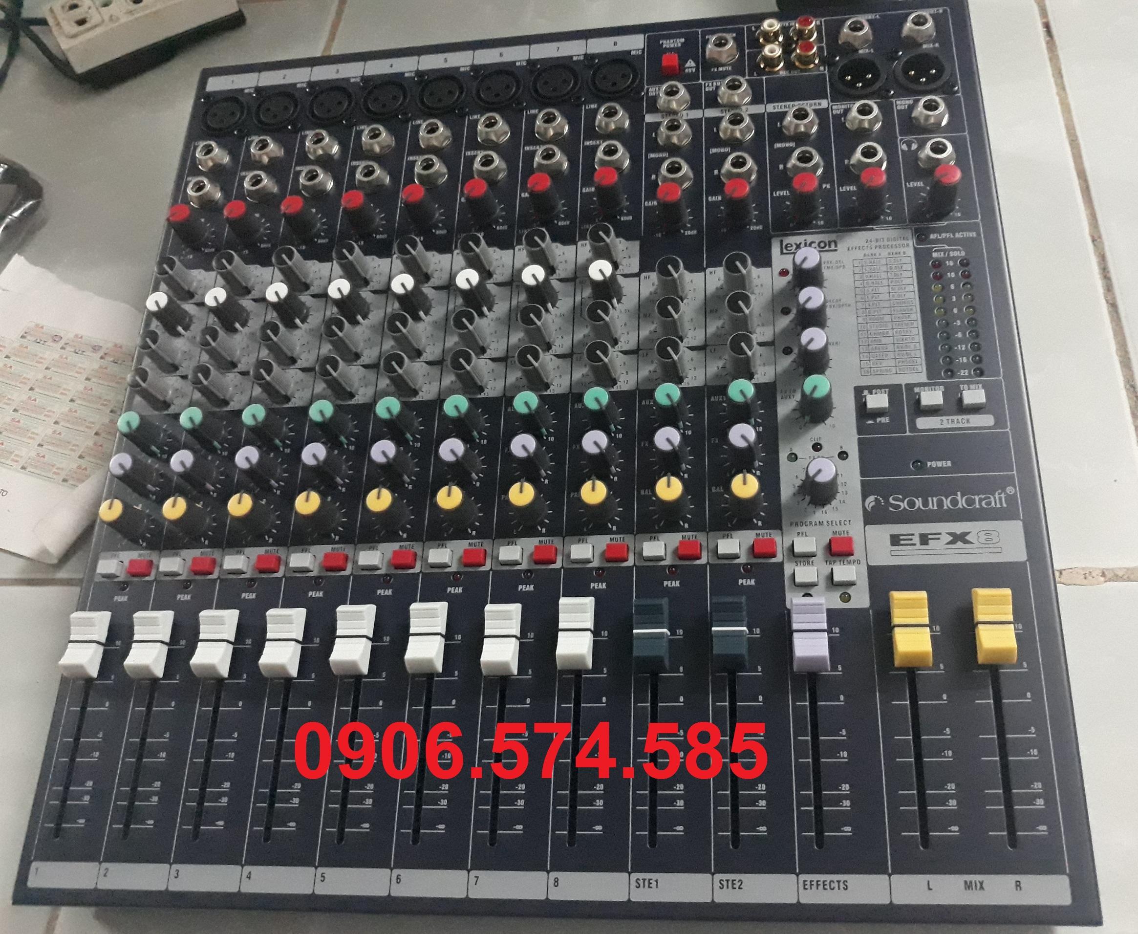 >> BÁO GIÁ BỘ TRỘN ÂM THANH SOUNDCRAFT EFX8 CONSOLE - HÀNG CHÍNH HÃNG | Shopee Lazada Sendo Tiki mới nhất 119 Bàn Mixer Sound Caft EFX8 - Bàn echo Soundcraft EFX8 - Mixer hòa trộn âm thanh