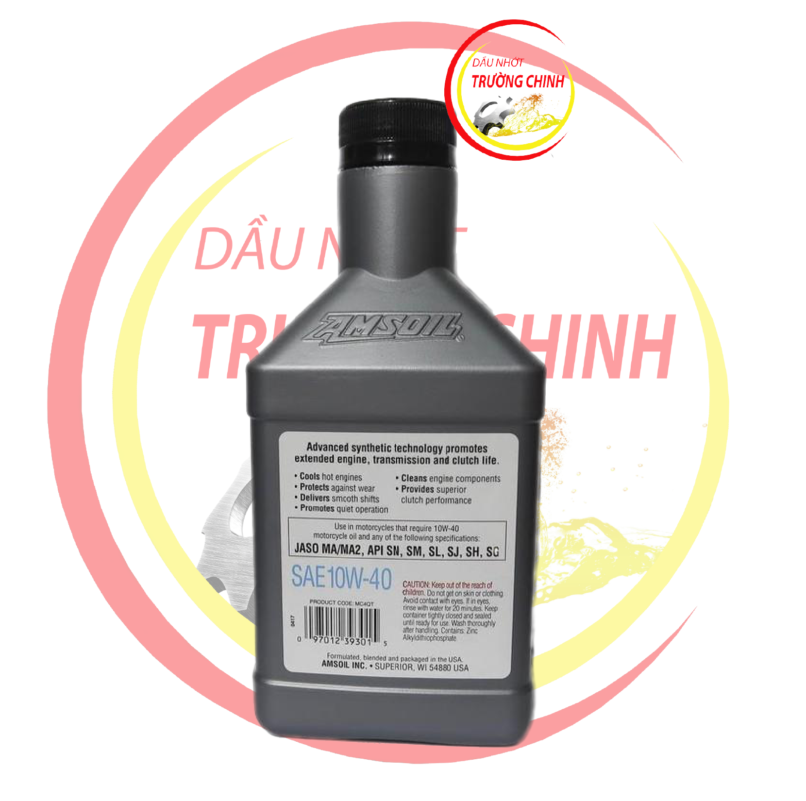 [HCM]NHỚT AMSOIL 10W40  4T PERFORMANCE 1.1 L - DÀNH CHO XE SỐ ( 946ML +150ML)