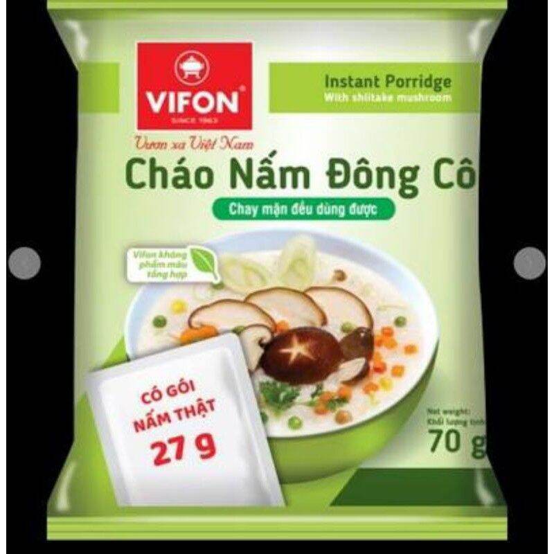 10 gói Cháo Vifon có túi thịt thật gói 70g
