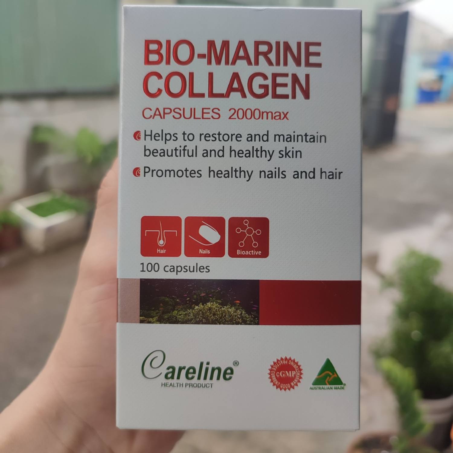 Viên Uống Careline Bio Marine Collagen 2000max 100 viên Hỗ Trợ Làm Đẹp Da