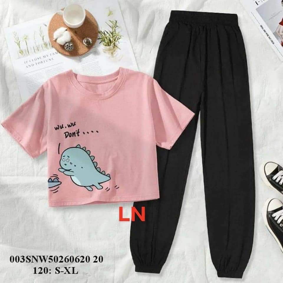SÉT ÁO KHỦNG LONG KÈM QUẦN BO GẤU