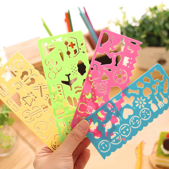 COMBO 4 THƯỚC DẼO VẼ HÌNH ĐỘC ĐÁO
