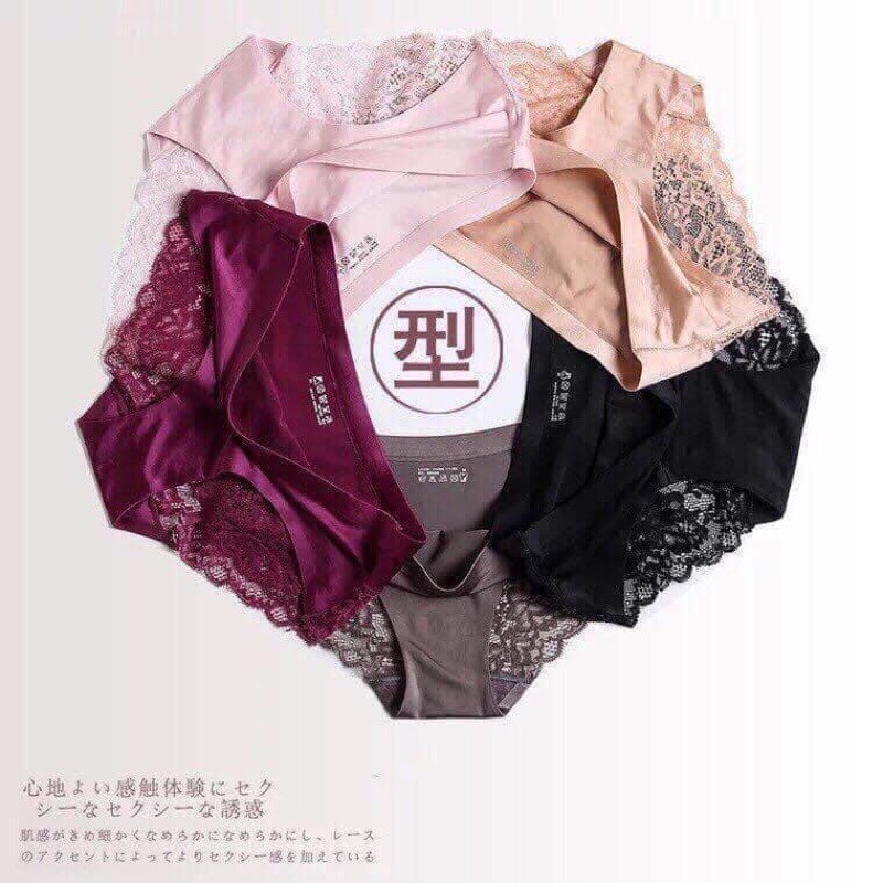 COMBO 10 QUẦN LÓT REN SU LỤA (M-2XL)