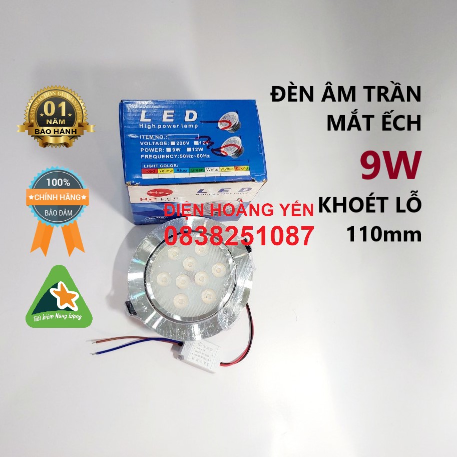 Đèn led âm trần mắt ếch 9W