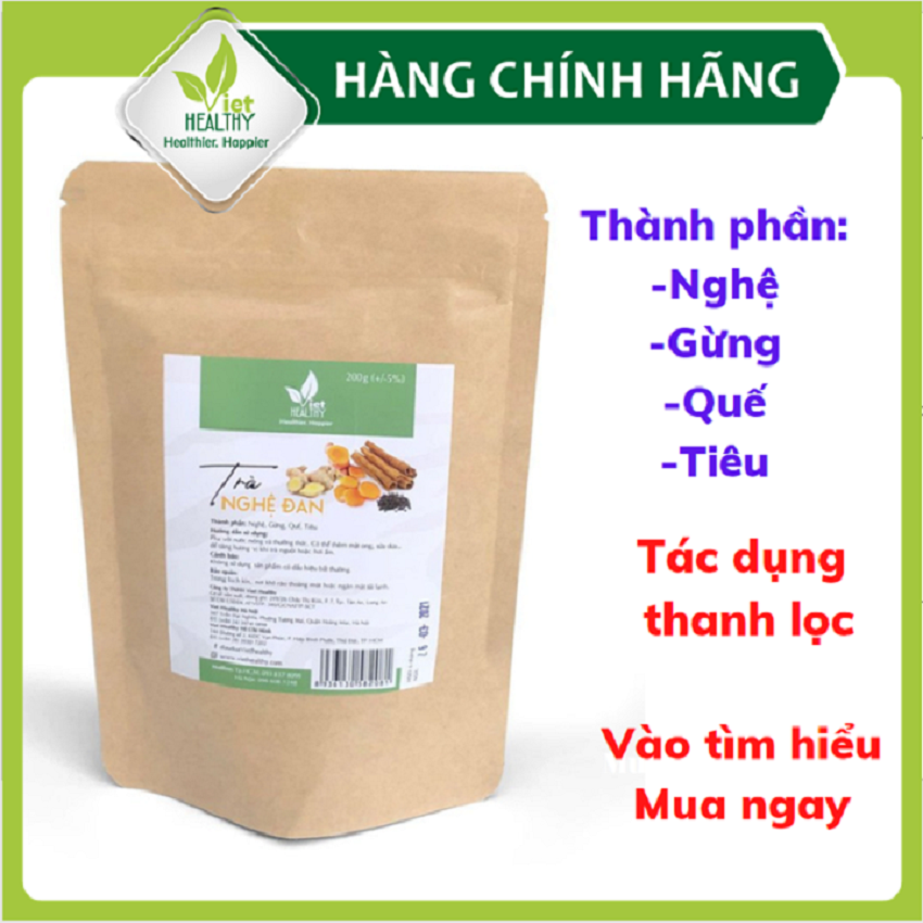 Trà nghệ đan Viet Healthy 200g