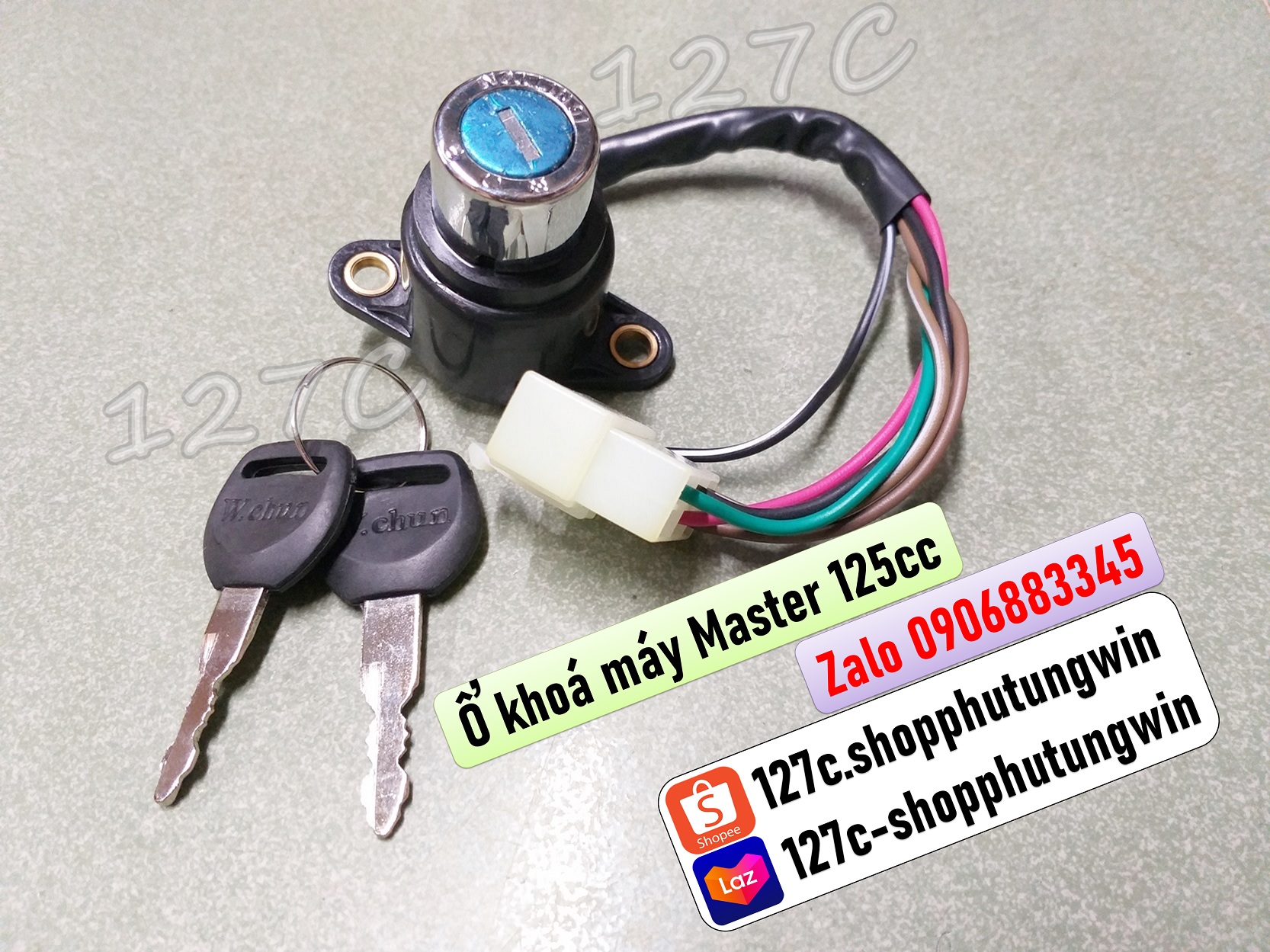[HCM] Ổ khoá máy Honda Master 125 / Custom 125cc