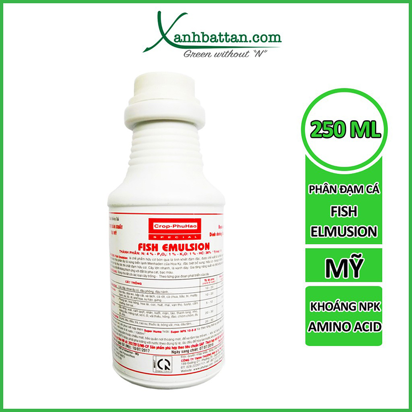 Đạm Cá Thủy Phân Fish Elmusion Nhập Khẩu Chai 250 ml