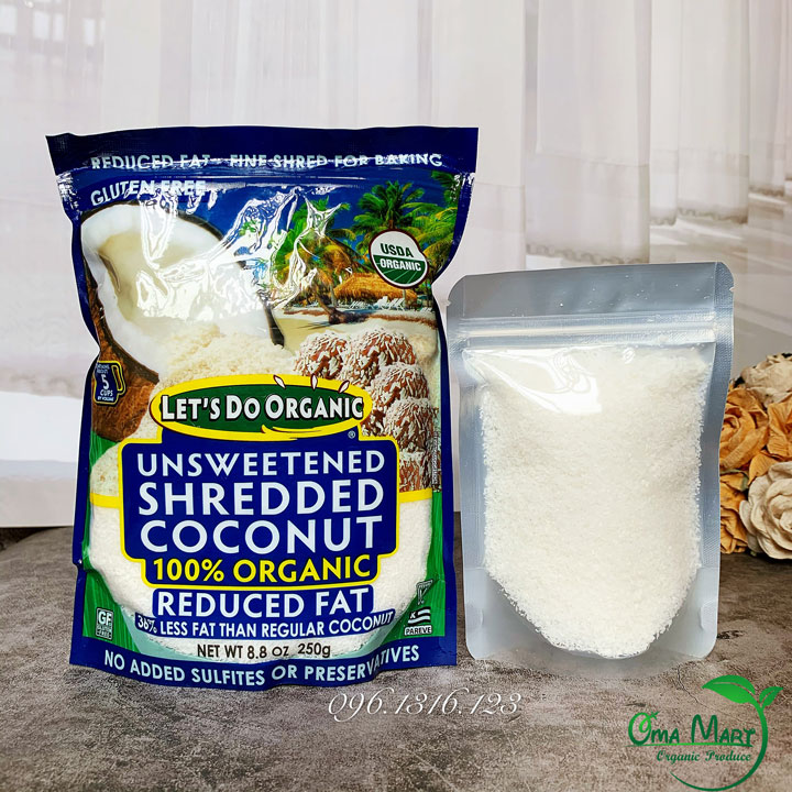 Vụn dừa hữu cơ Let's do Organic 250g